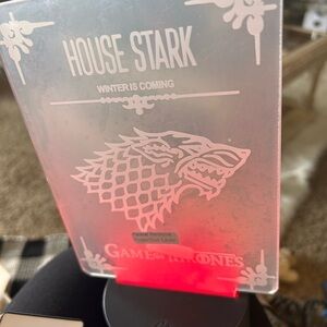 GAME OF THRONES HOUSE Stark 3D Acrylic LED 7 Night Light Lamp NIB Hg60
